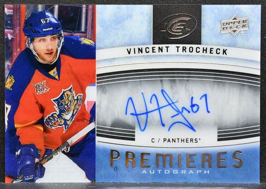 2014-15 Upper Deck Ice Premieres Autographs Vincent Trocheck Panthers Auto 7446
