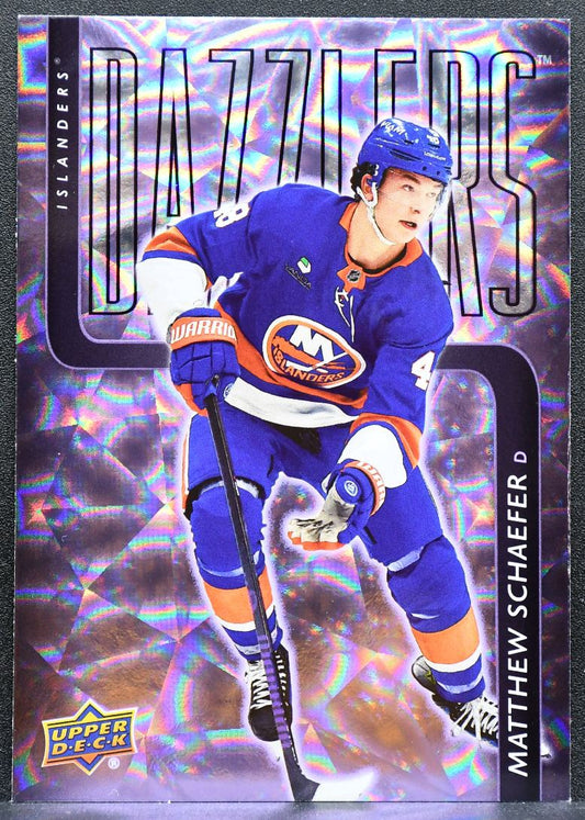 2025-26 UD Dazzlers Holiday Matthew Schaefer DZ-57 New York Islanders RC 9430