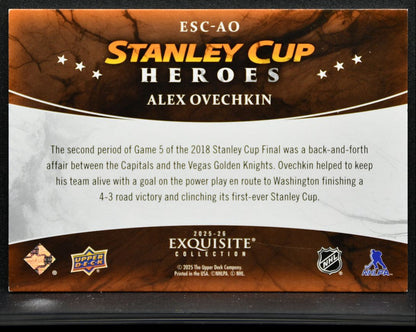 2025-26 Black Diamond Exquisite Cup Heroes Ovechkin 049/299 8617