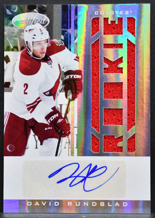 2011-12 Panini Certified Rookie Jersey Auto Rundblad RC Auto 199/299 Jersey 1063