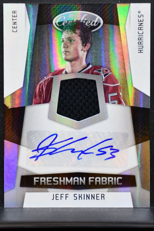 2010-11 Panini Freshman Fabric Auto Skinner RC Auto 268/499 Jersey 6736