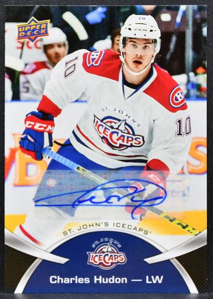 2015-16 Upper Deck AHL Autographs Hudon 107 St. John's IceCaps Auto 1017