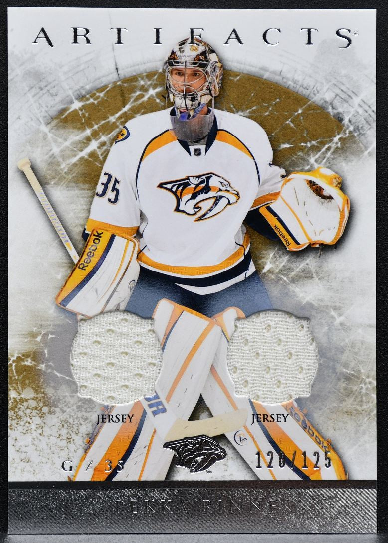 2012-13 Upper Deck Artifacts Jerseys Pekka Rinne Predators 120/125 Jersey 8504