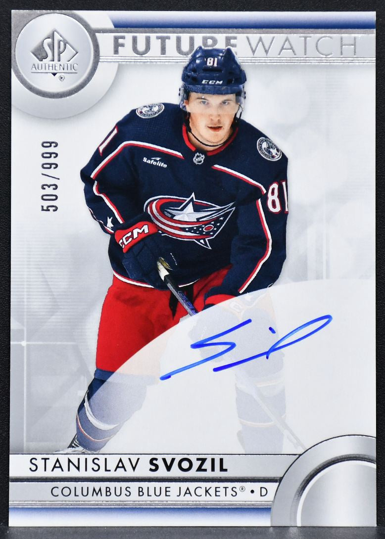 23-24 SP Authentic Future Watch Auto Svozil Columbus Blue Jackets RC Auto /999 4887