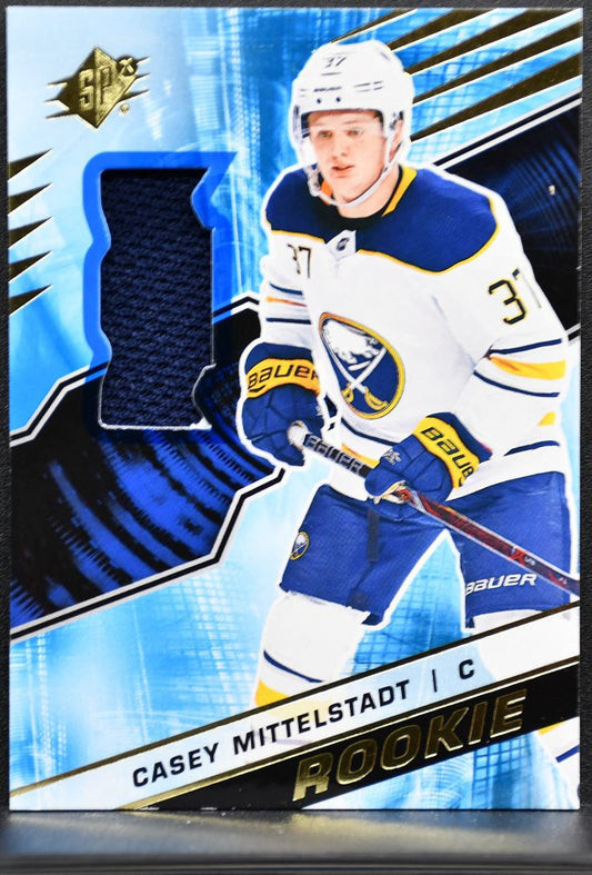 2018-19 SPx Rookie Jersey Casey Mittelstadt R-CM Sabres RC Jersey 6959