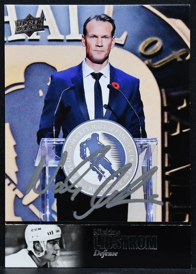 2018-19 UD Ultimate 1997 Legends HOF Signatures Nicklas Lidstrom LHOF-NL Auto
