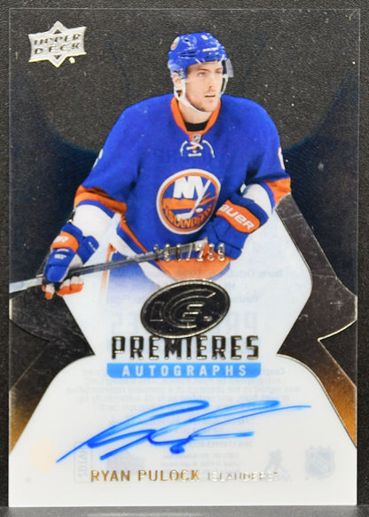 2016-17 Upper Deck Premieres Pulock IPA-RP New York Islanders RC Auto /299 0850