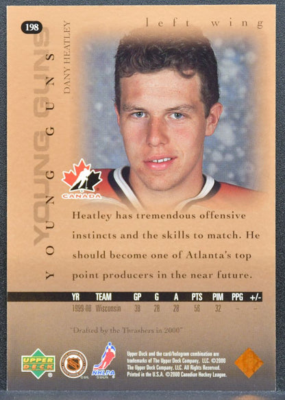 2000-01 Upper Deck Young Guns Dany Heatley 198 Canada RC 5886
