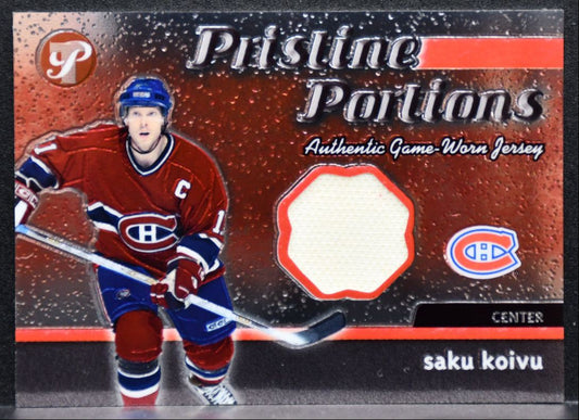 2003-04 Topps Pristine Portions Jersey Saku Koivu PPJ-SK Canadiens Jersey 1410