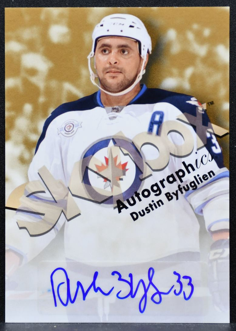 2012-13 Fleer Retro Autographics 1999 Dustin Byfuglien Winnipeg Jets Auto 6211