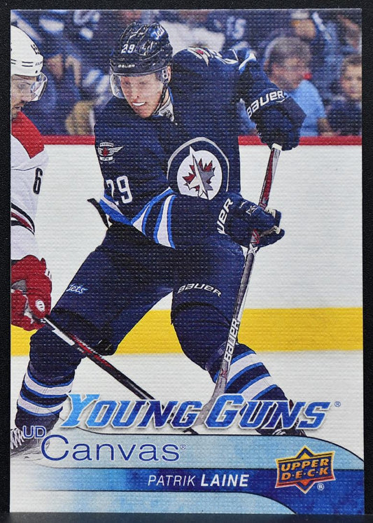 2016-17 Upper Deck Series 1 UD Canvas Young Guns Patrik Laine C106 RC 8180