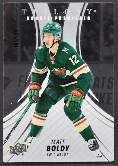 2022-23 UD Trilogy Matt Boldy RP-MB Minnesota Wild RC 165/299