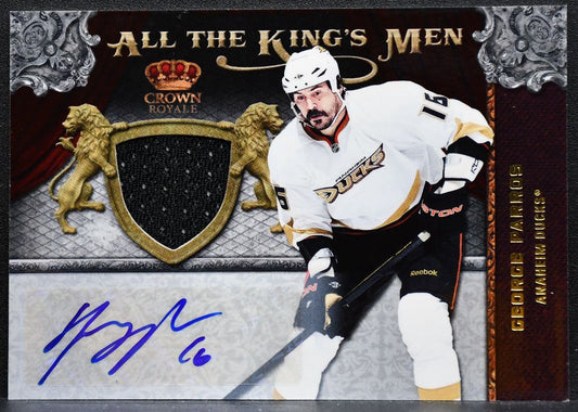 2011-12 Panini Crown Royale All The Kings Men Parros Auto Jersey 1177
