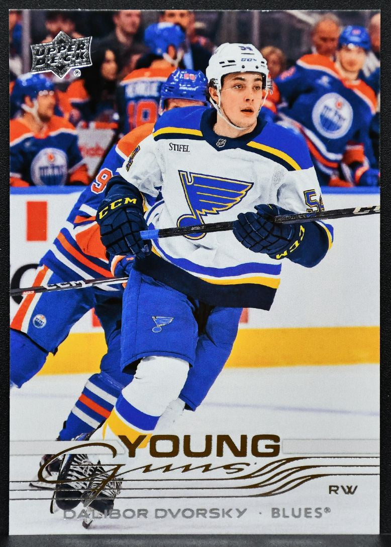 2025-26 Upper Deck Series 1 Young Guns Dalibor Dvorsky 226 St. Louis Blues RC 5494