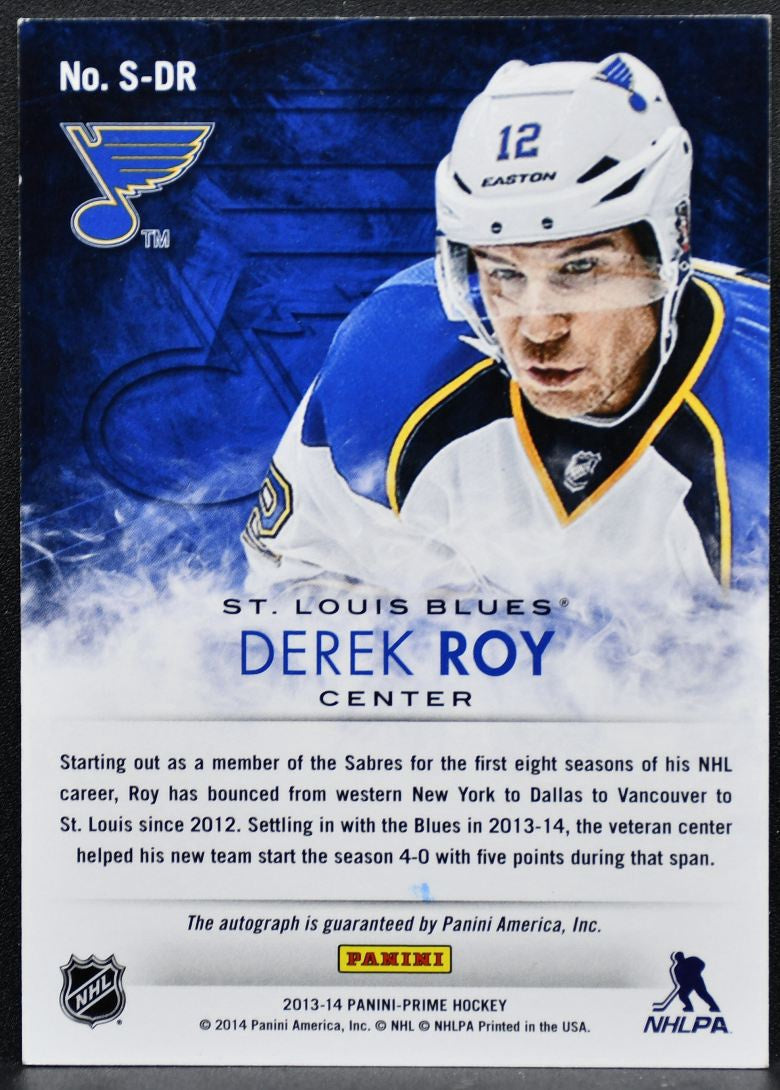 2013-14 Panini Prime Signatures Derek Roy S-DR Auto /99 2684