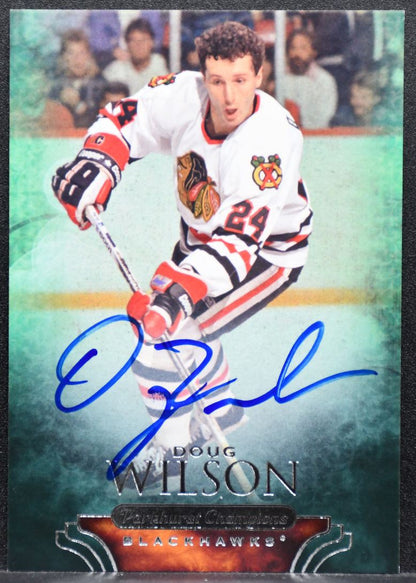 2011-12 Parkhurst Champions Autographs Doug Wilson Chicago Blackhawks Auto 7188