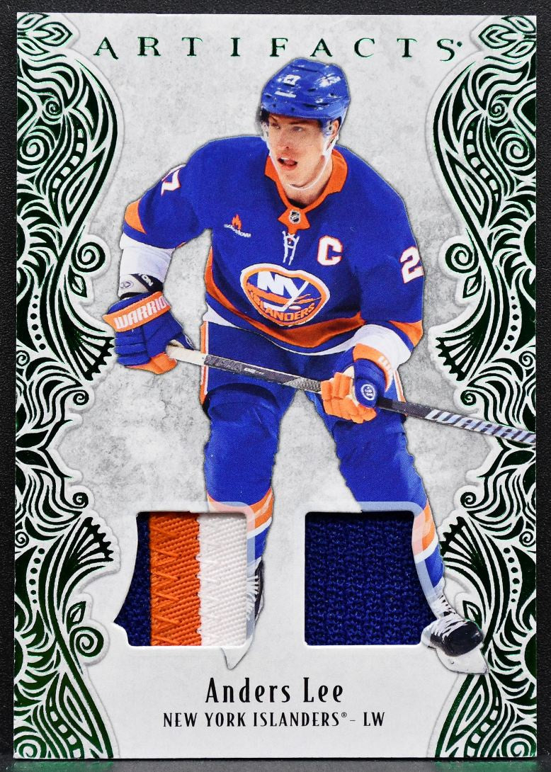 2025-26 UD Artifacts Emerald Materials Anders Lee 18 Islanders 51/65 Patch 6835