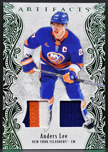 2025-26 UD Artifacts Emerald Materials Anders Lee 18 Islanders 51/65 Patch 6835