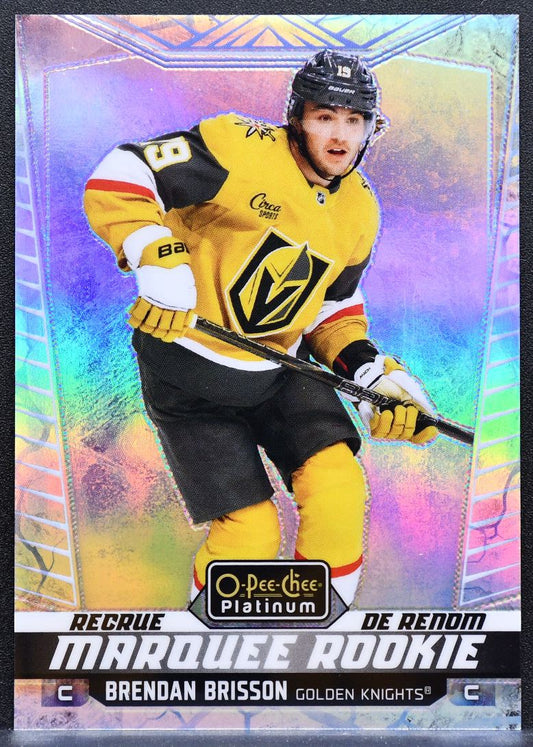2024-25 OPC Platinum Marquee Rookie Arctic Freeze Brisson Golden Knights RC 9164