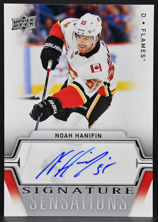 2019-20 UD Series 2 Signature Sensations Noah Hanifin SS-NH Calgary Flames Auto