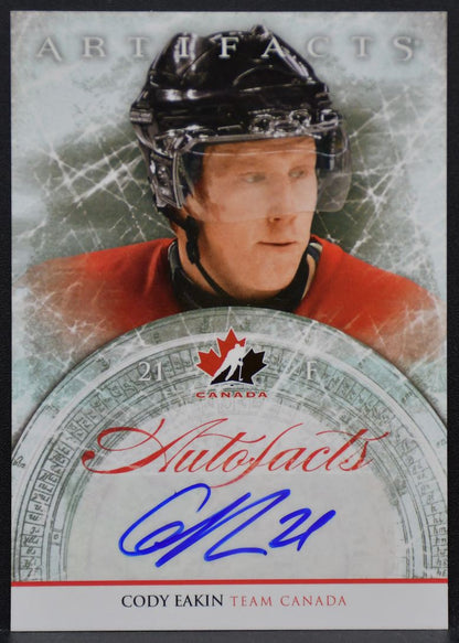 2012-13 Upper Deck Artifacts Autofacts Cody Eakin CE Team Canada Auto 9505