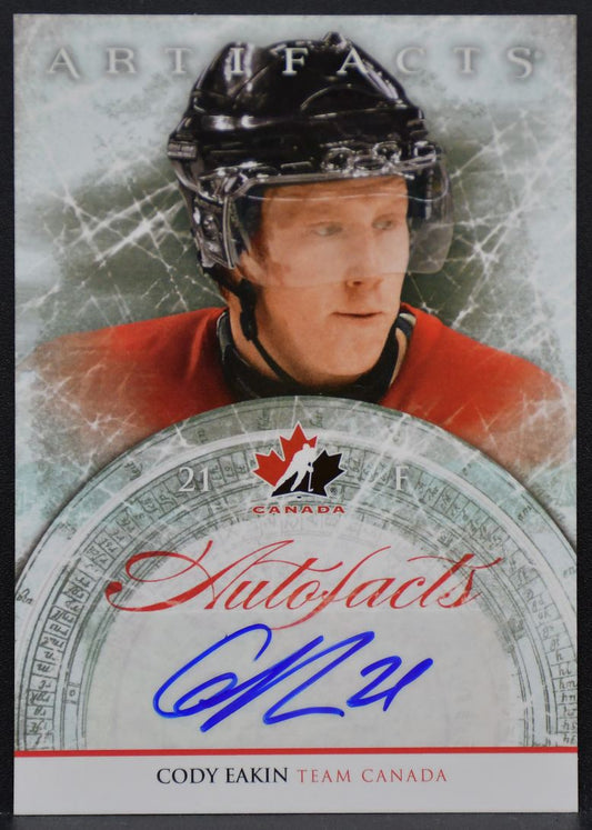 2012-13 Upper Deck Artifacts Autofacts Cody Eakin CE Team Canada Auto 9505