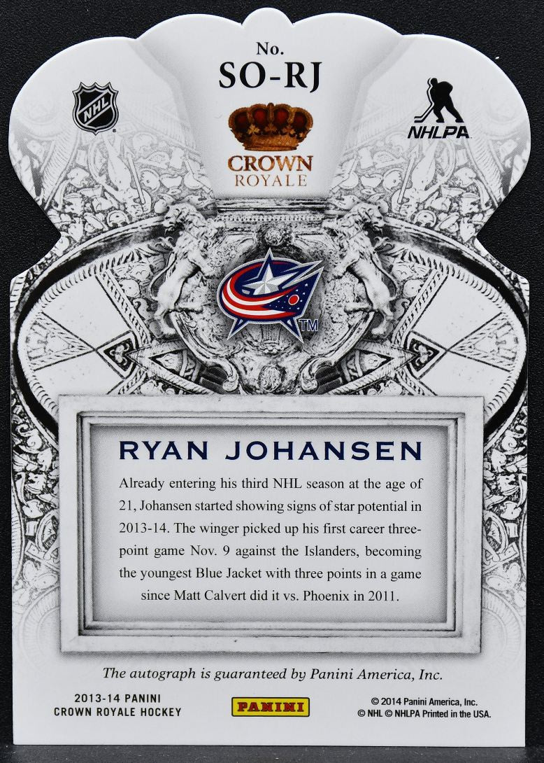 2013-14 Panini Crown Royale Sovereign Sigs Ryan Johansen SO-RJ Auto 2859