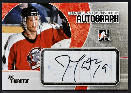 2007-08 In The Game Heroes and Prospects Joe Thornton A-JTH Auto