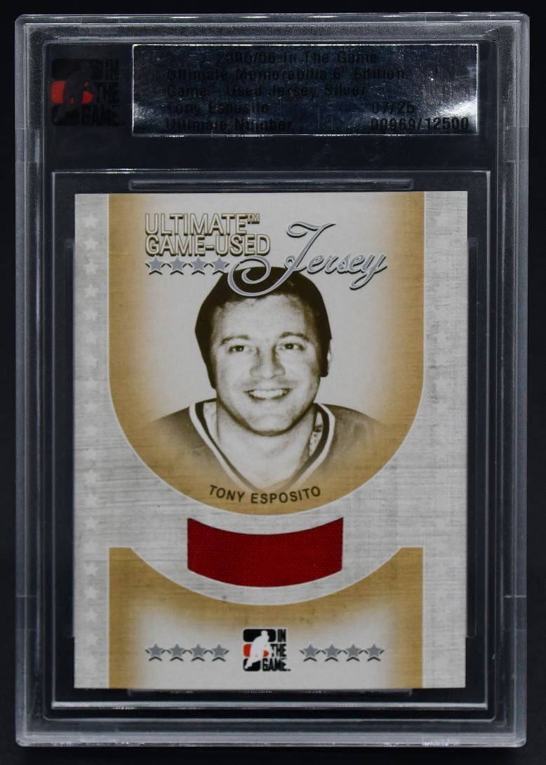 2005-06 ITG 6th Ultimate Game-Used Jersey Tony Esposito 07/25 Jersey