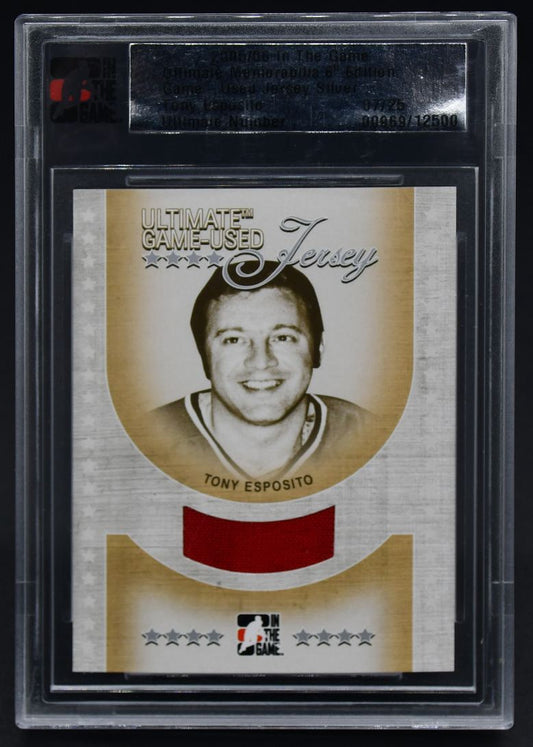 2005-06 ITG 6th Ultimate Game-Used Jersey Tony Esposito 07/25 Jersey