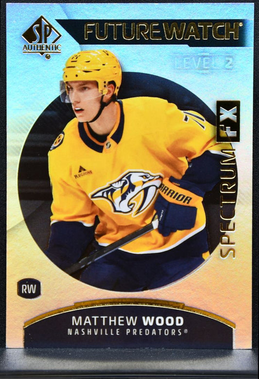 2025-26 SP Authentic Future Watch Level 2 Spectrum FX Wood Predators RC 9711