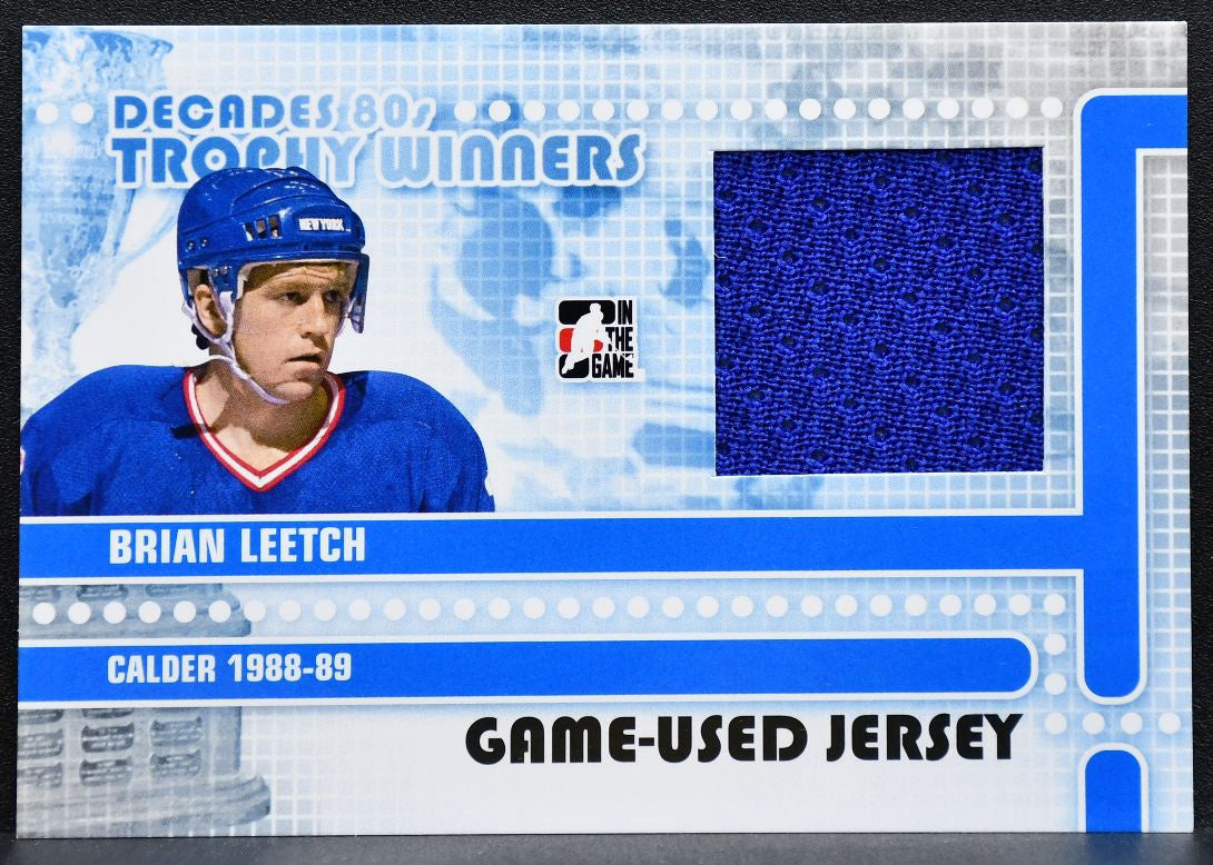 2011-12 Decades 80s Trophy Winners Black Version Brian Leetch Jersey 0349