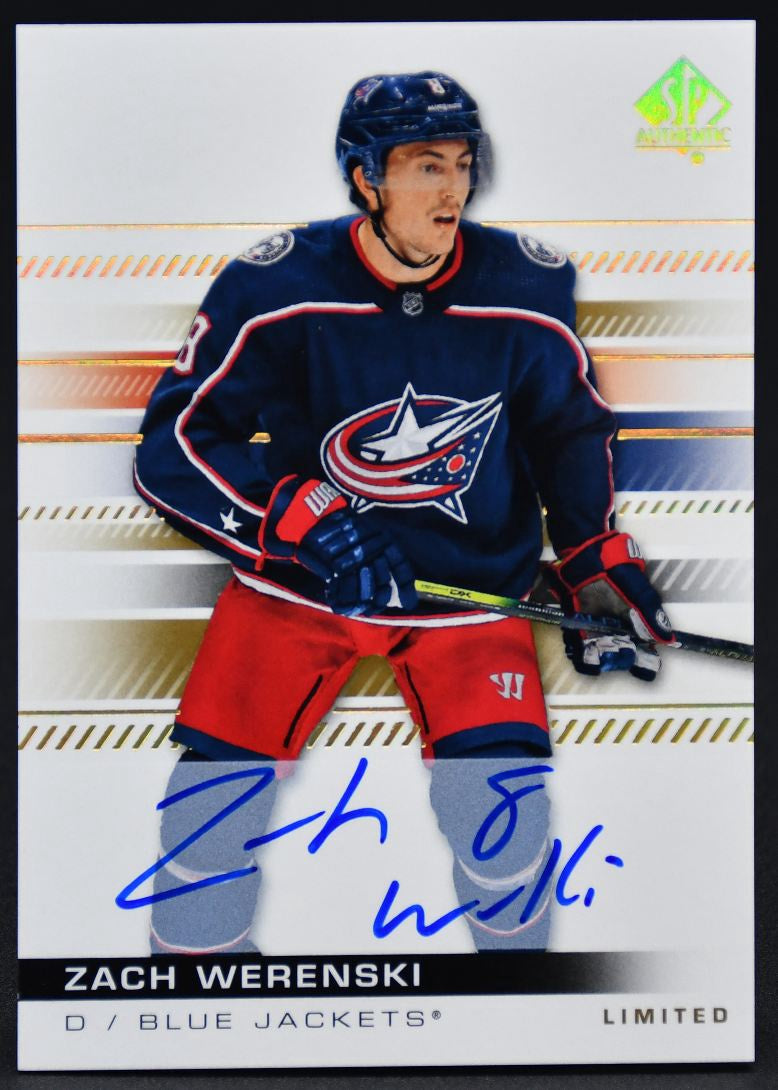 2019-20 SP Authentic Limited Auto Zach Werenski 60 Auto