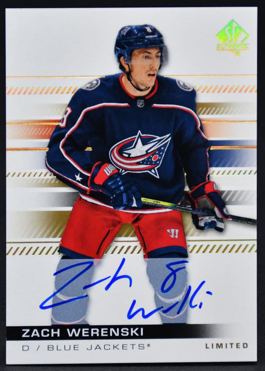 2019-20 SP Authentic Limited Auto Zach Werenski 60 Auto