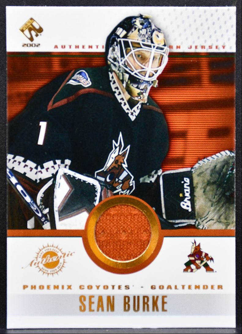 2001-02 Pacific Private Stock Game Gear Sean Burke Phoenix Coyotes Jersey 5364