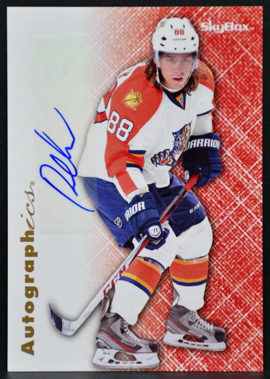 2012-13 Fleer Skybox Autograohics Peter Mueller 96-PM Florida Panthers Auto 3504