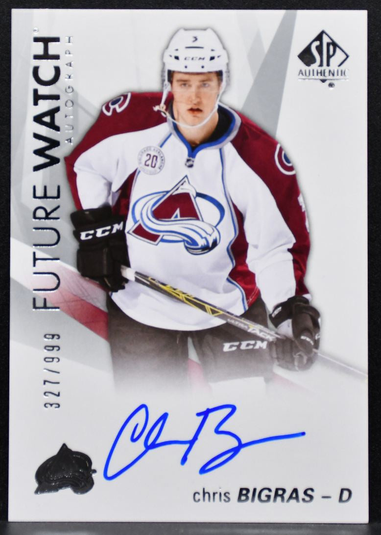 2016-17 SP Authentic Future Watch Auto Chris Bigras RC Auto 327/999 4965