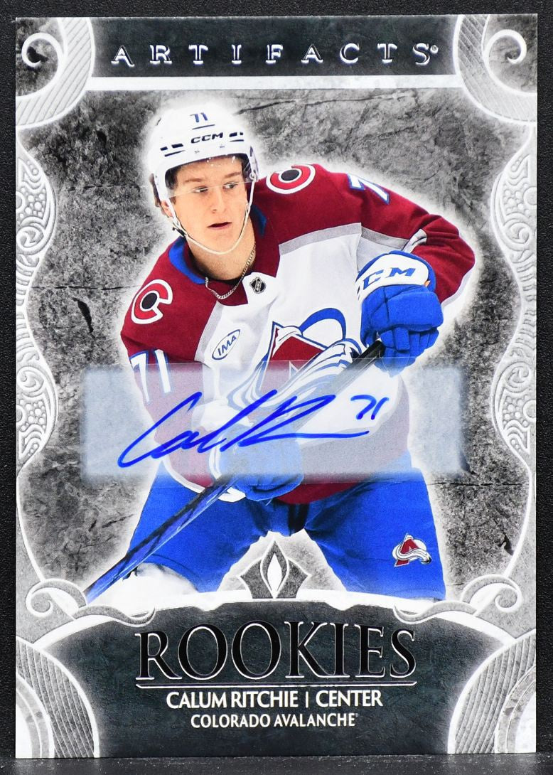 2024-25 UD Artifacts Rookies Silver Auto Calum Ritchie XVIII RC Auto