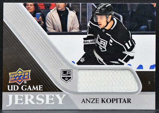 2020-21 Upper Deck Series 1 UD Game Jersey Anze Kopitar GJ-AN Kings Jersey 9877