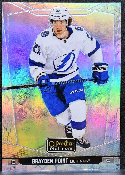2024-25 O-Pee-Chee Platinum Arctic Freeze Brayden Point 121 Lightning 18/99 9218
