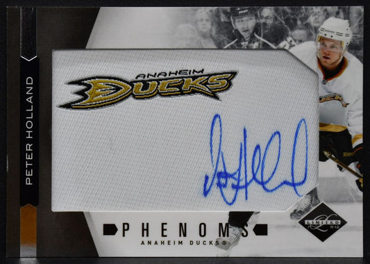 2011-12 Panini Limited Phenoms Holland 263 Ducks RC Auto 177/299 Patch 0218