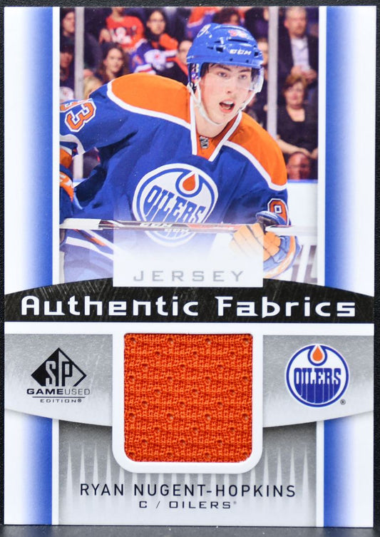 2013-14 SP Game Used Authentic Fabrics Ryan Nugent-Hopkins AF-RN Jersey 2165
