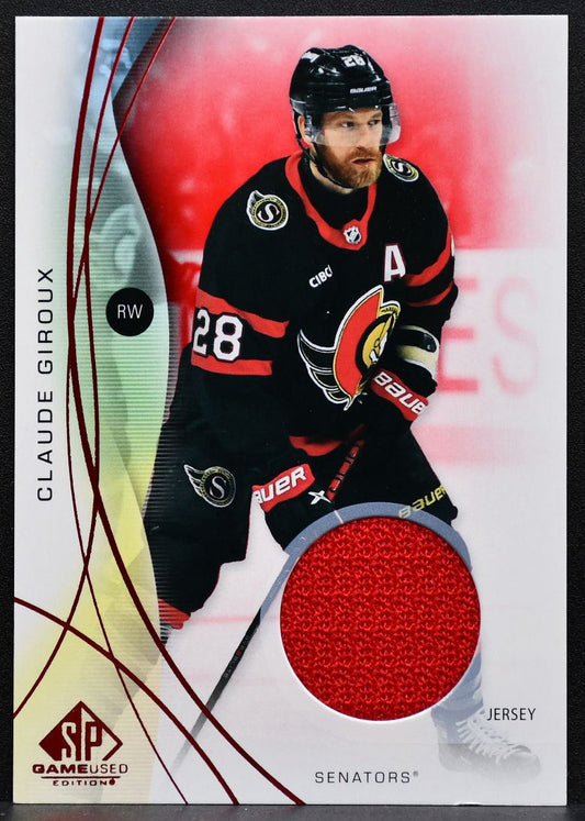2024-25 SP Game Used Red Jersey Claude Giroux 97 Ottawa Senators Jersey 7880