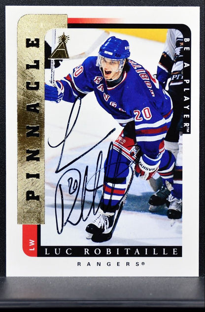 1996-97 Pinnacle Be a Player Autographs Luc Robitaille Auto 0284