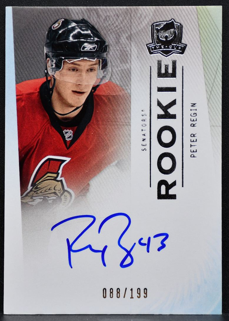 2009-10 Upper Deck The Cup Rookie Auto Peter Regin Senators RC Auto 088/199 9389
