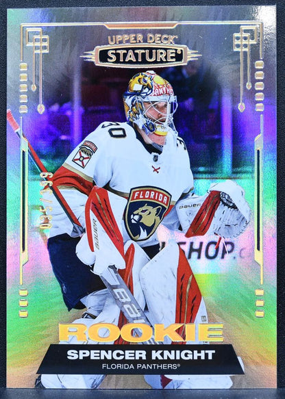 2021-22 Upper Deck Stature Rookie Base Spencer Knight 111 Florida Panthers RC 9042