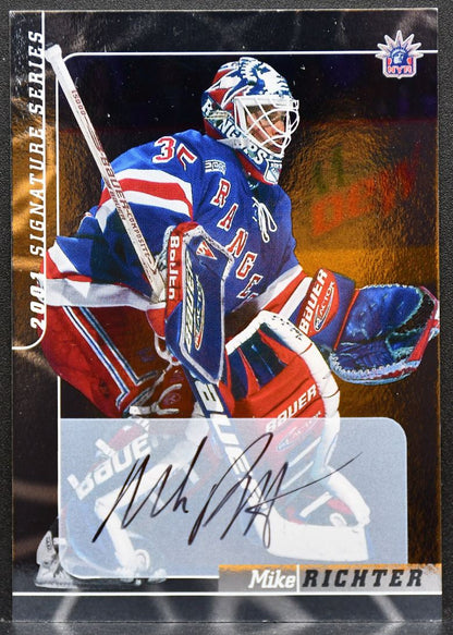 2000-01 Be a Player Signature Series Auto Mike Richter 149 Rangers Auto 8966