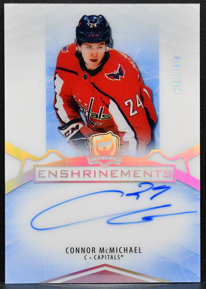 2020-21 UD The Cup Enshrinements Auto Connor McMichael Capitals Auto /99 7191