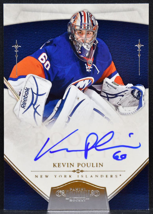2011-12 Panini Dominion Auto Kevin Poulin 204 New York Islanders RC Auto 7815