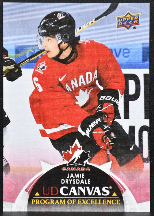 2021-22 UD Series 2 UD Canvas Program of Excellence Jamie Drysdale C263 Canada 5968